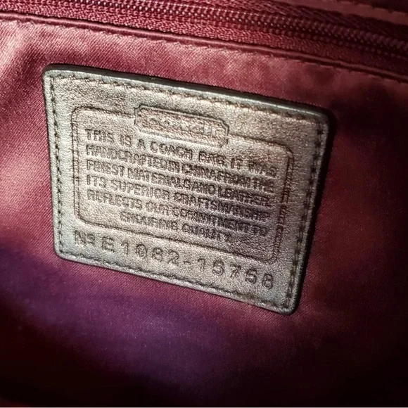 Coach Mia Op Art Beige Gold Shoulder Bag 15758 - Picture 13 of 16